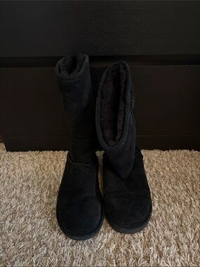 BearPaw Black Tall Winter Boots